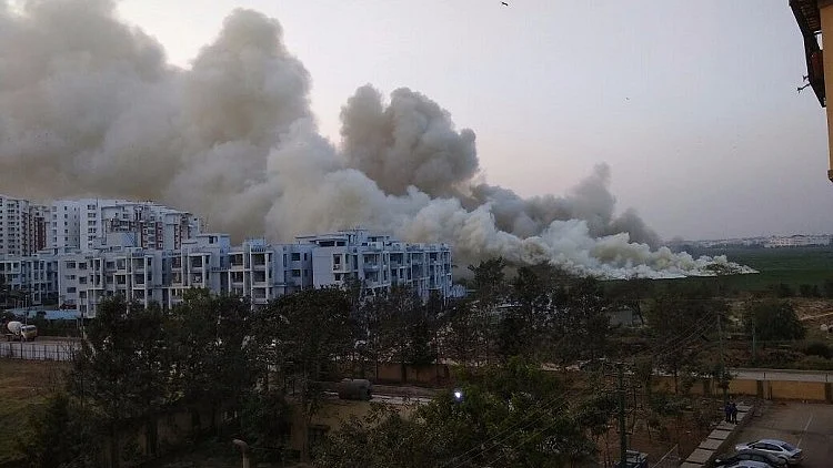 Bellandur lake in Bengaluru.