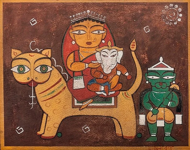 <i>Ganesh Janani</i> by Jamini Roy.