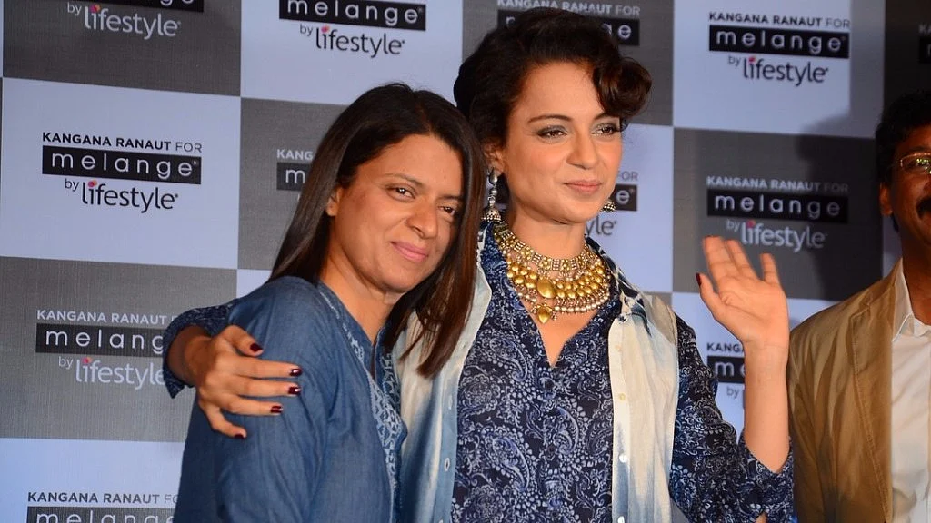 Kangana Ranaut with sister Rangoli.