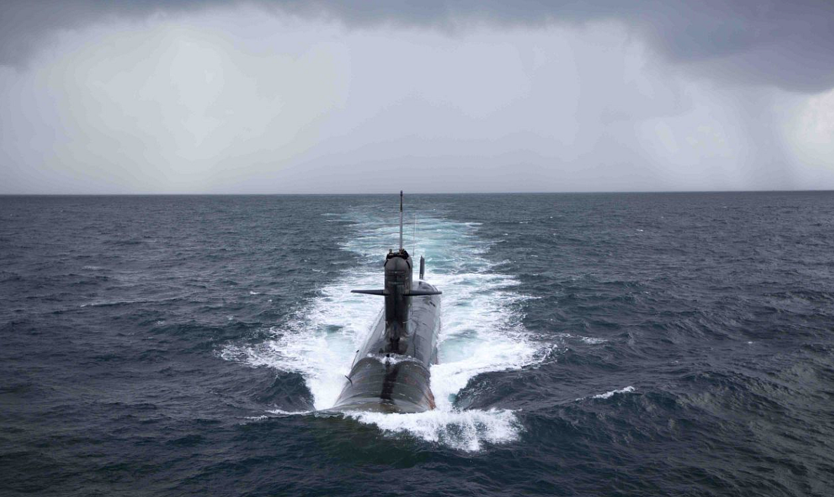 Kalvari, the first of the six Scorpene-class submarines.