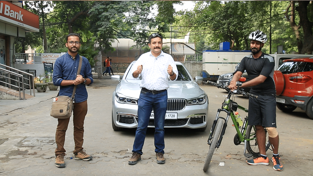 Fastest Urban Commute: Cycle vs BMW 730LD vs Delhi Metro