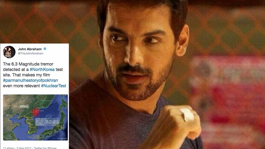 The tweet John Abraham sent and later deleted.