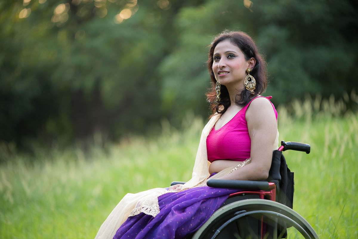 “Women on wheelchairs can be good models”, says Priya Bhargava. The photographer of the story agrees. 