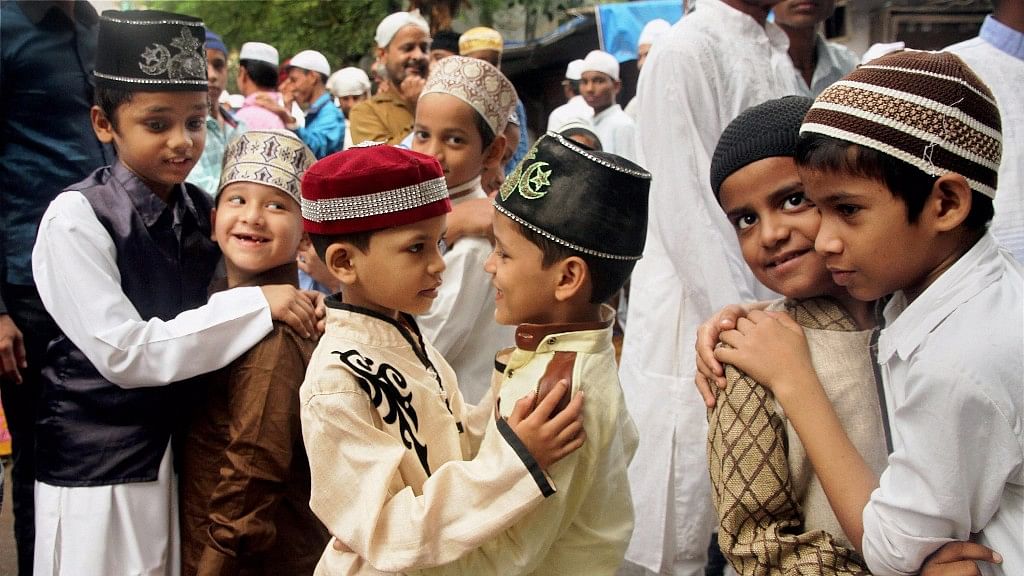 Eid-e-Milad:&nbsp;Children greet each other after offering prayers. Image used for representation.