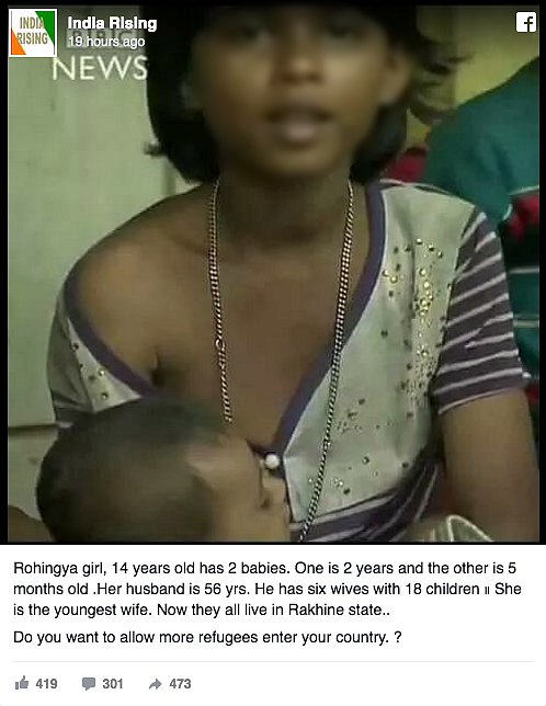 Anti-Rohingya Propaganda Relying On Fake Images Of Children