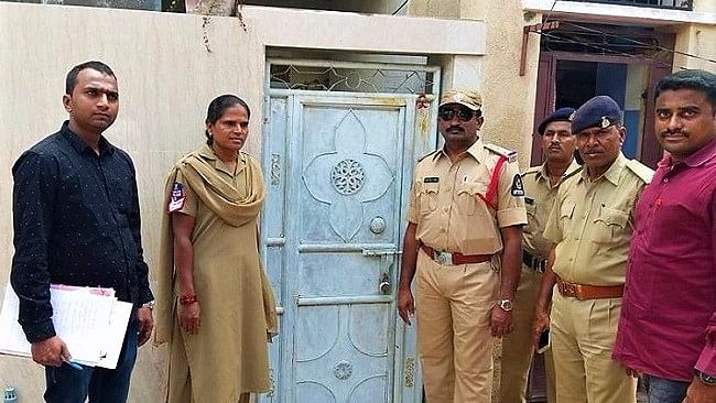 

 The police team searched her house at Akshara Nagar, and suspected that she fled to Uttar Pradesh.
