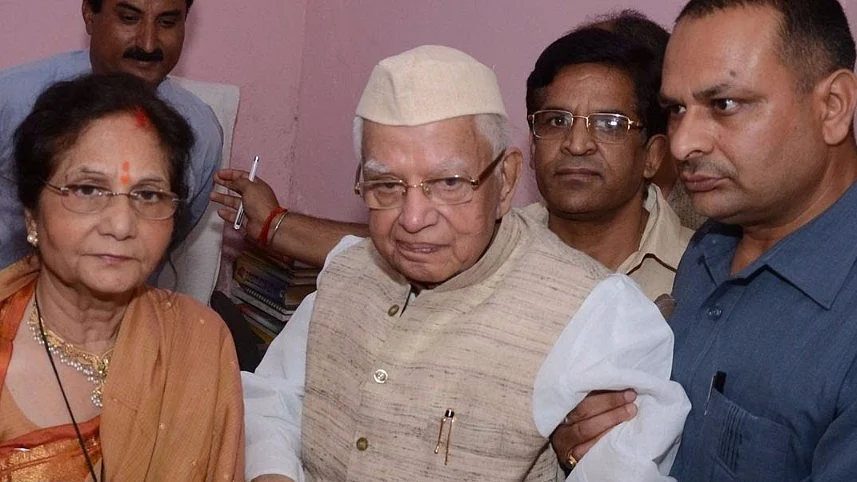 Tiwari’s son Rohit said he fell unconscious on Wednesday morning while having tea at his house.