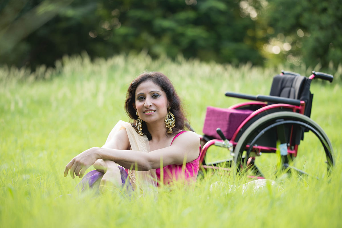 “Women on wheelchairs can be good models”, says Priya Bhargava. The photographer of the story agrees. 