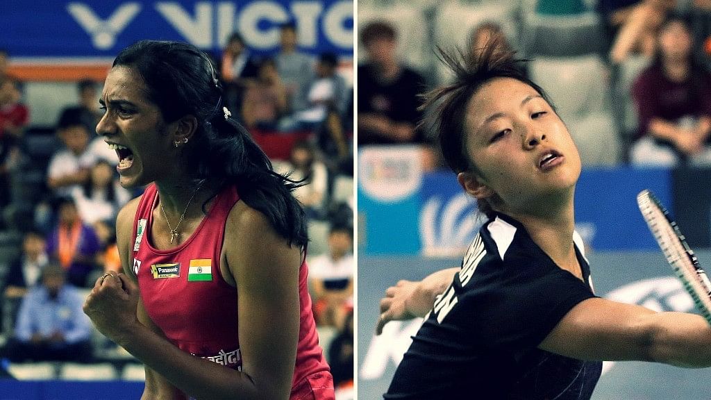 PV Sindu and Okuhara faced off each other on Sunday.&nbsp;