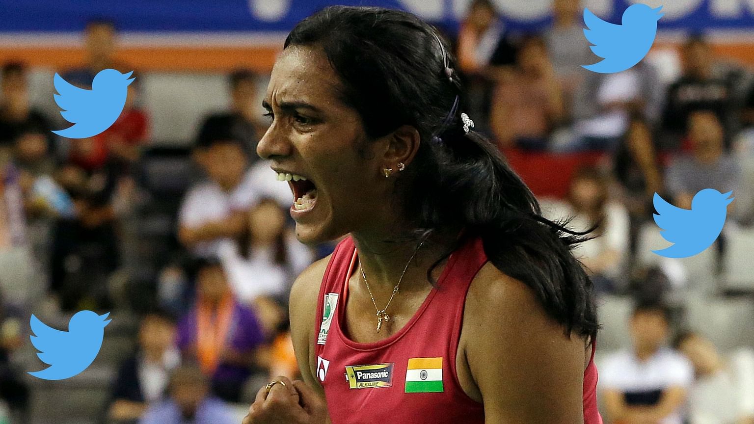 PV Sindhu celebrates after winning the Korea Open Super Series in Seoul on 17 September.