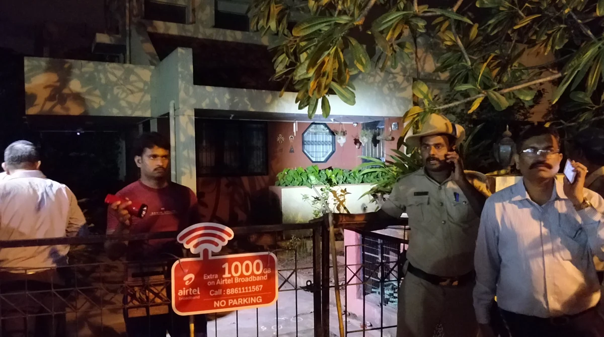 Gauri Lankesh’s house in Rajarajeshwarinagar. 