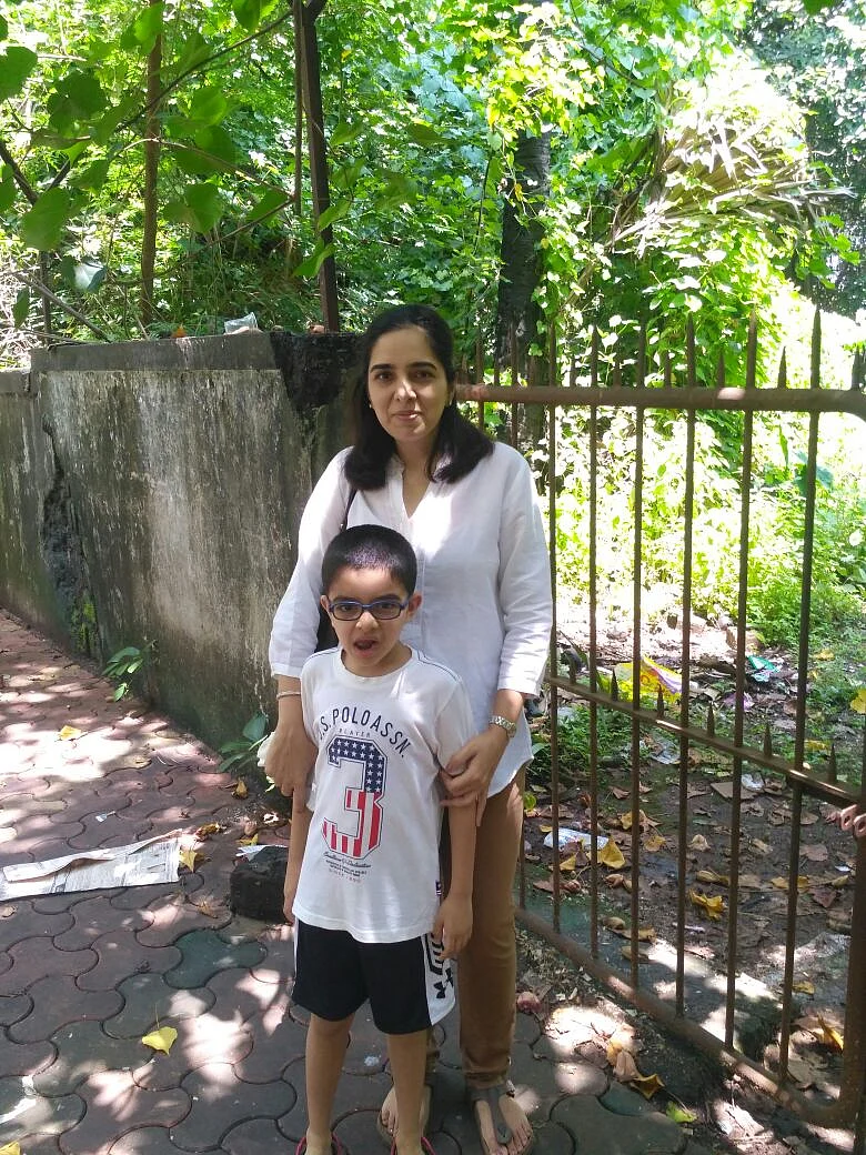 Varsha Rajani and her family live in an apartment overlooking the plot.