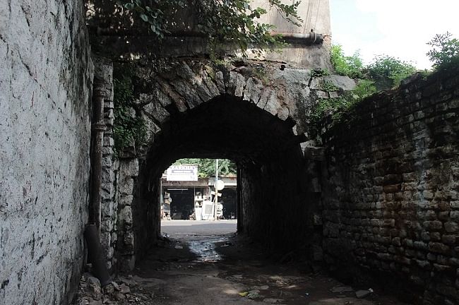 Hyderabad was once a walled city, with the wall running roughly 6 miles around a part of the city.