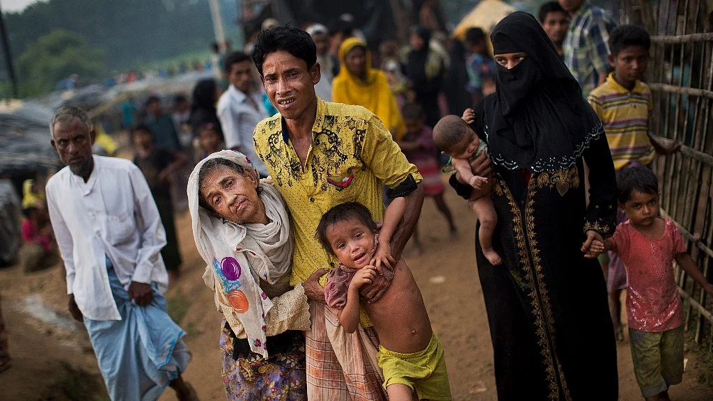 Rohingya refugees in Bangladesh. 