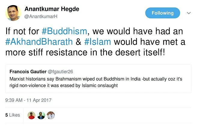 What Minister Anantkumar Hegde’s Tweets Tell Us About His Mindset