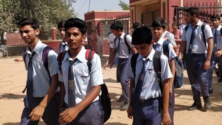 In a class of 40 students, only four turned up on Monday after Ryan International School’s Bhondsi branch in Gurugram reopened.