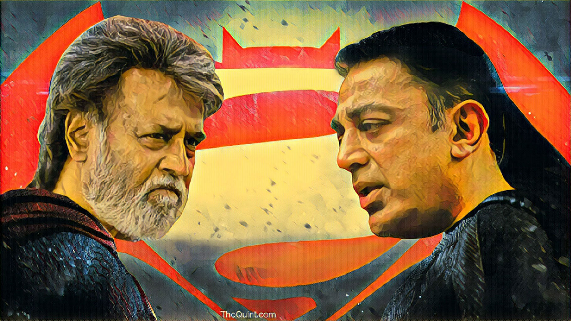 Now that’s what I call a ‘Hero’ image! With Kamal having confirmed his entry, will they fight or join hands?