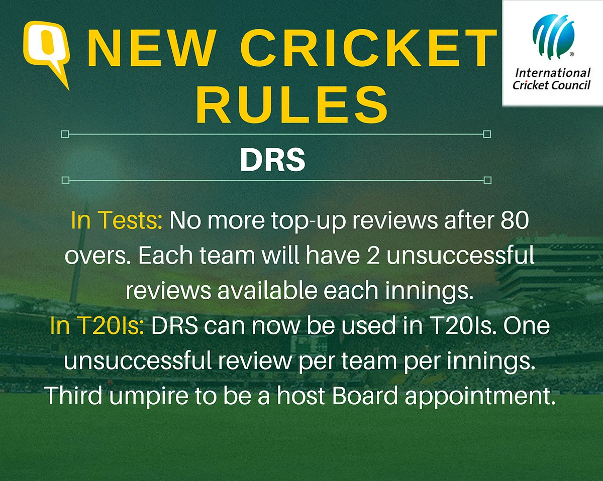 The Complete List of New Cricket Rules Introduced by the ICC