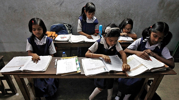 A representational image of students in a primary school.
