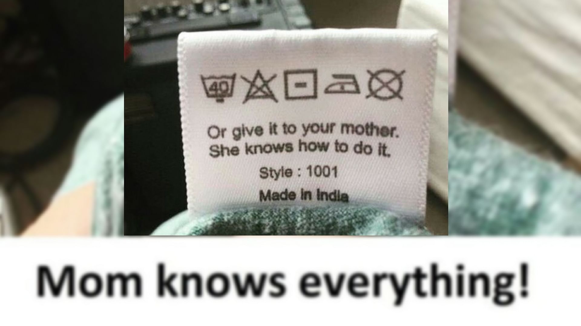 Mom knows everything!&nbsp;
