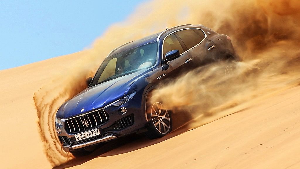 The 2018 Maserati Levante made light work of the sand dunes in Ras al-Khaimah.