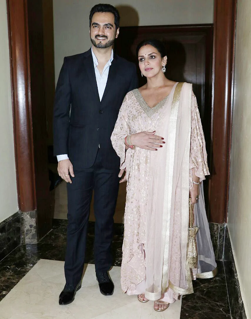 Esha with Bharat at the book launch. 