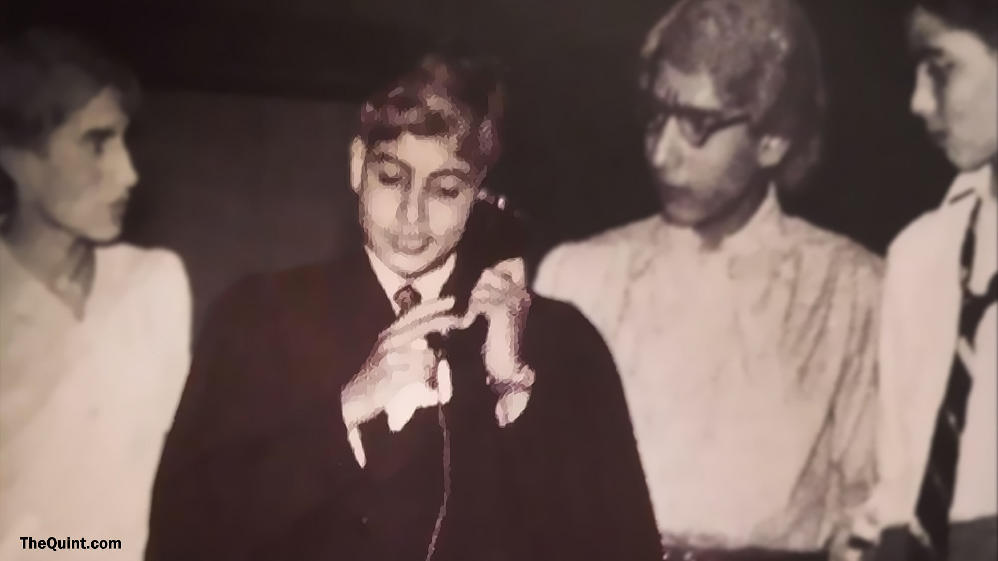Amitabh Bachchan during a play at Sherwood College, Nainital. 
