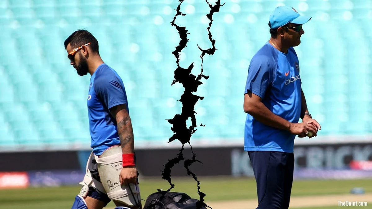 Virat Kohli and Anil Kumble.