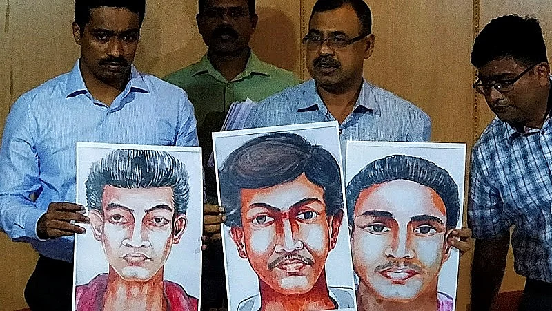 The sketches released by senior SIT officers in Gauri Lankesh murder case.