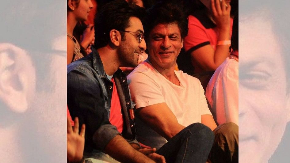 Shah Rukh Khan and Ranbir Kapoor seem to share a warm camaraderie.&nbsp;