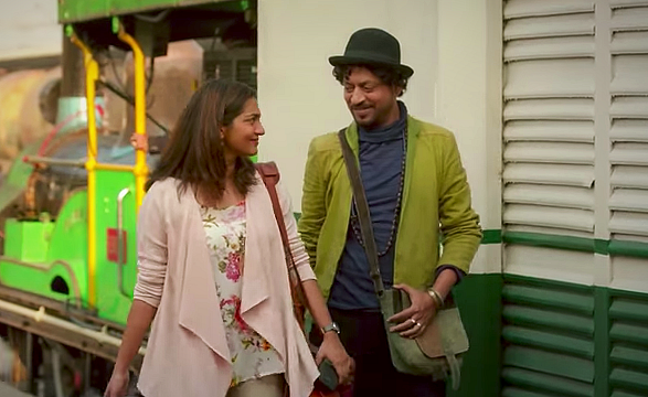 Irrfan Khan and Parvathy lighting up the screen in ‘Qarib Qarib Singlle’<i>. </i>