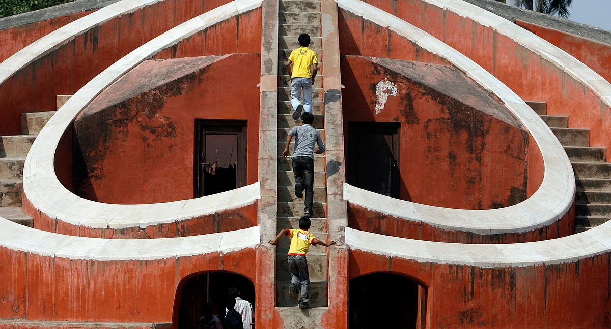 The chances of a stampede are far lower in Jantar Mantar.