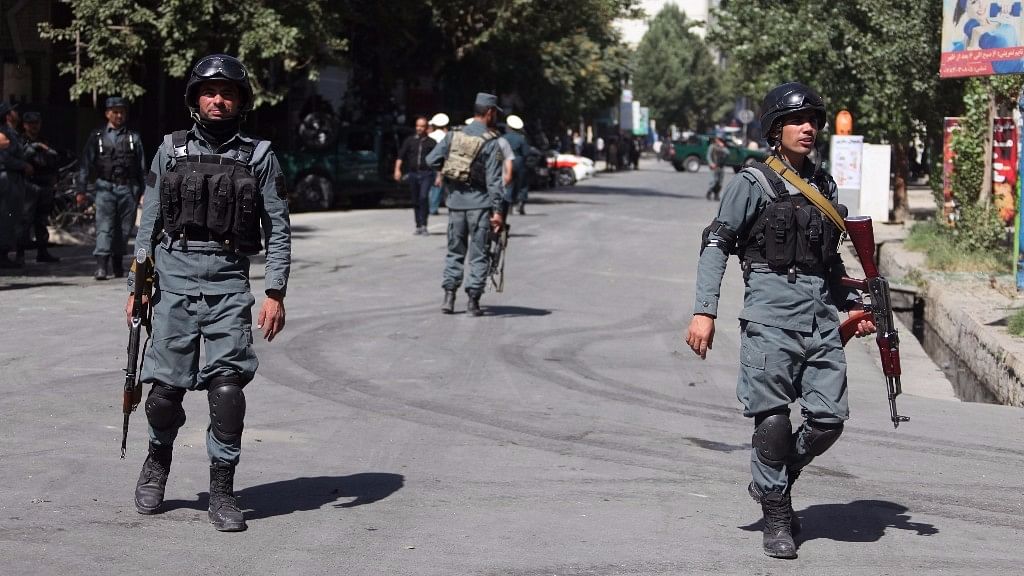 File photo of Afghan security force members in Kabul, Afghanistan. Image used for representational purposes.&nbsp;
