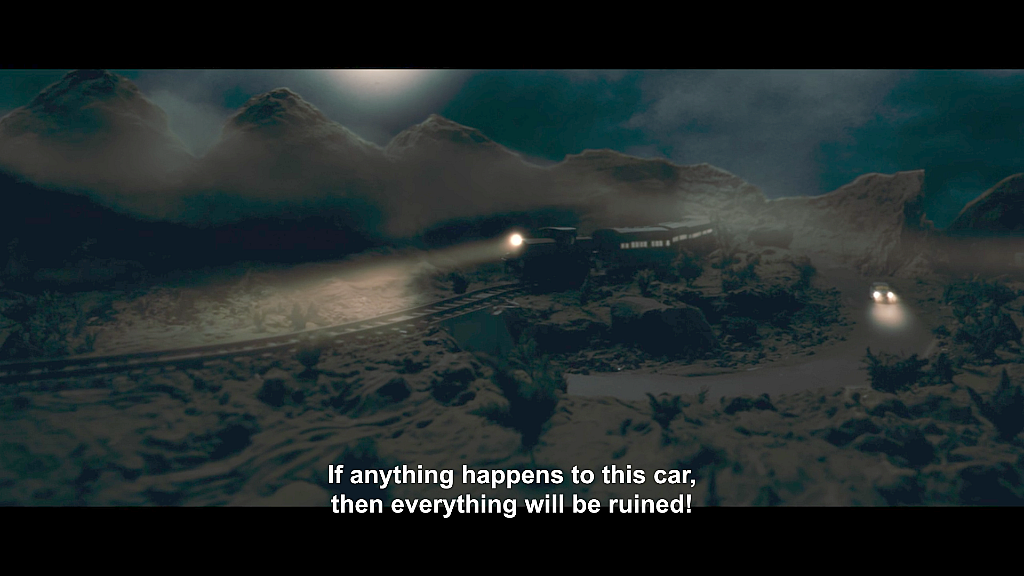 The embarrassing miniature train and car shot in <i>Jab We Met.</i>