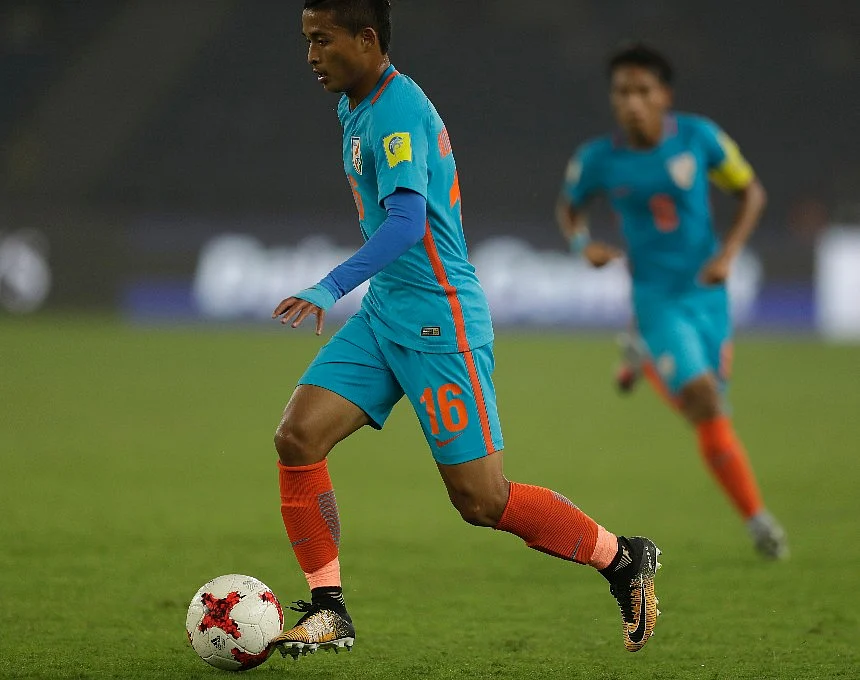 India’s Nongdamba Naorem in action. (Photo: AP)