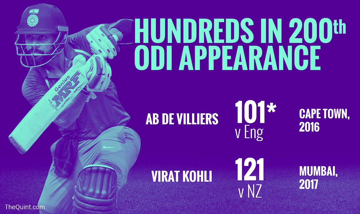 A look at where Virat Kohli stands among the greats, including the Master Blaster, after 200 ODIs.