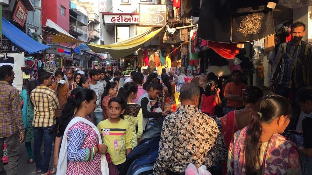 The bustling Chowk Bazaar in Surat, Gujarat.&nbsp;