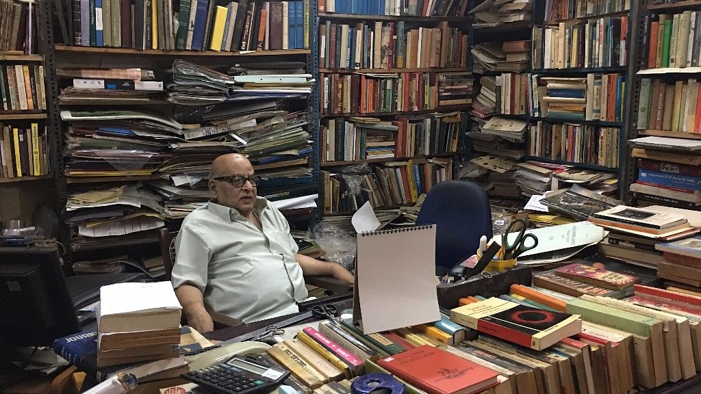 Book lover and collector, Govindaraju at his bookshop.