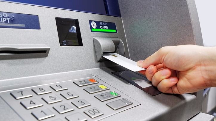 Representative image of an ATM insert card  slot.
