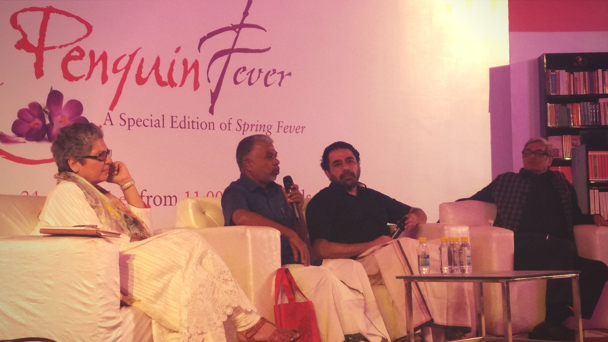 Perumal Murugan, Bibek Debroy, Rana Safvi and Kannan Sundaram discussed translations, in a riveting session moderated by author Namita Gokhale.