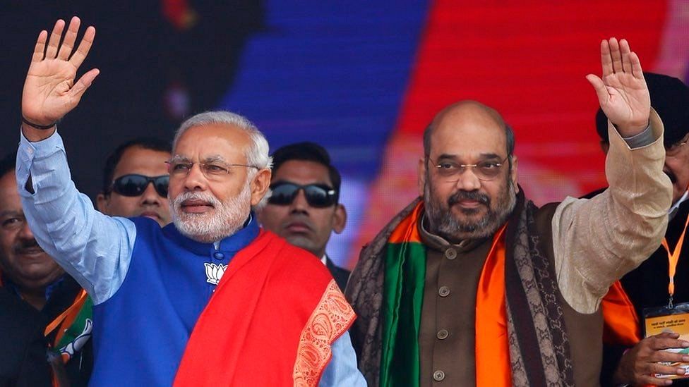 BJP president Amit Shah and Prime Minister Narendra Modi in a file photo.