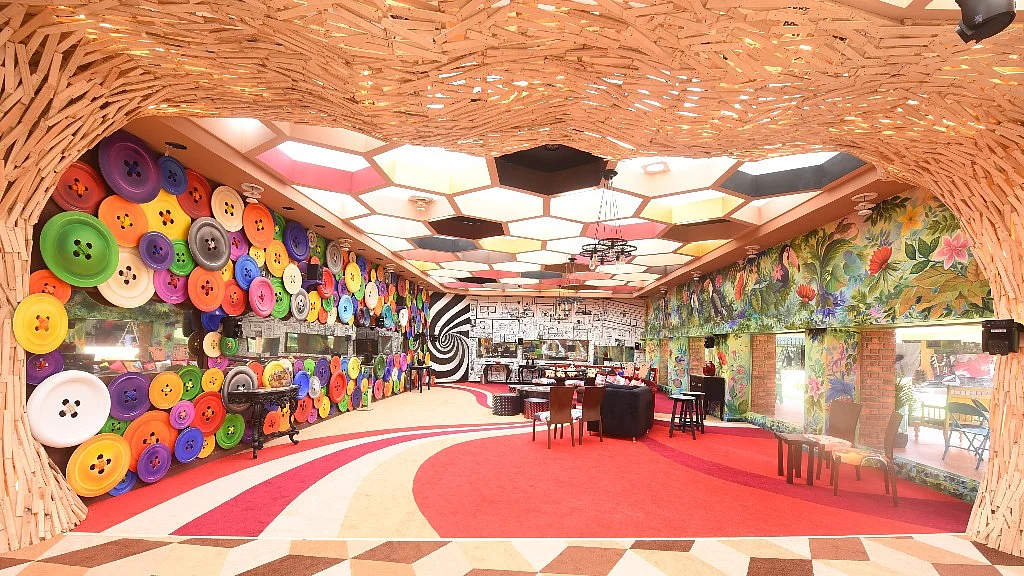 A view of the living area of the <i>Bigg Boss </i>11 house. 