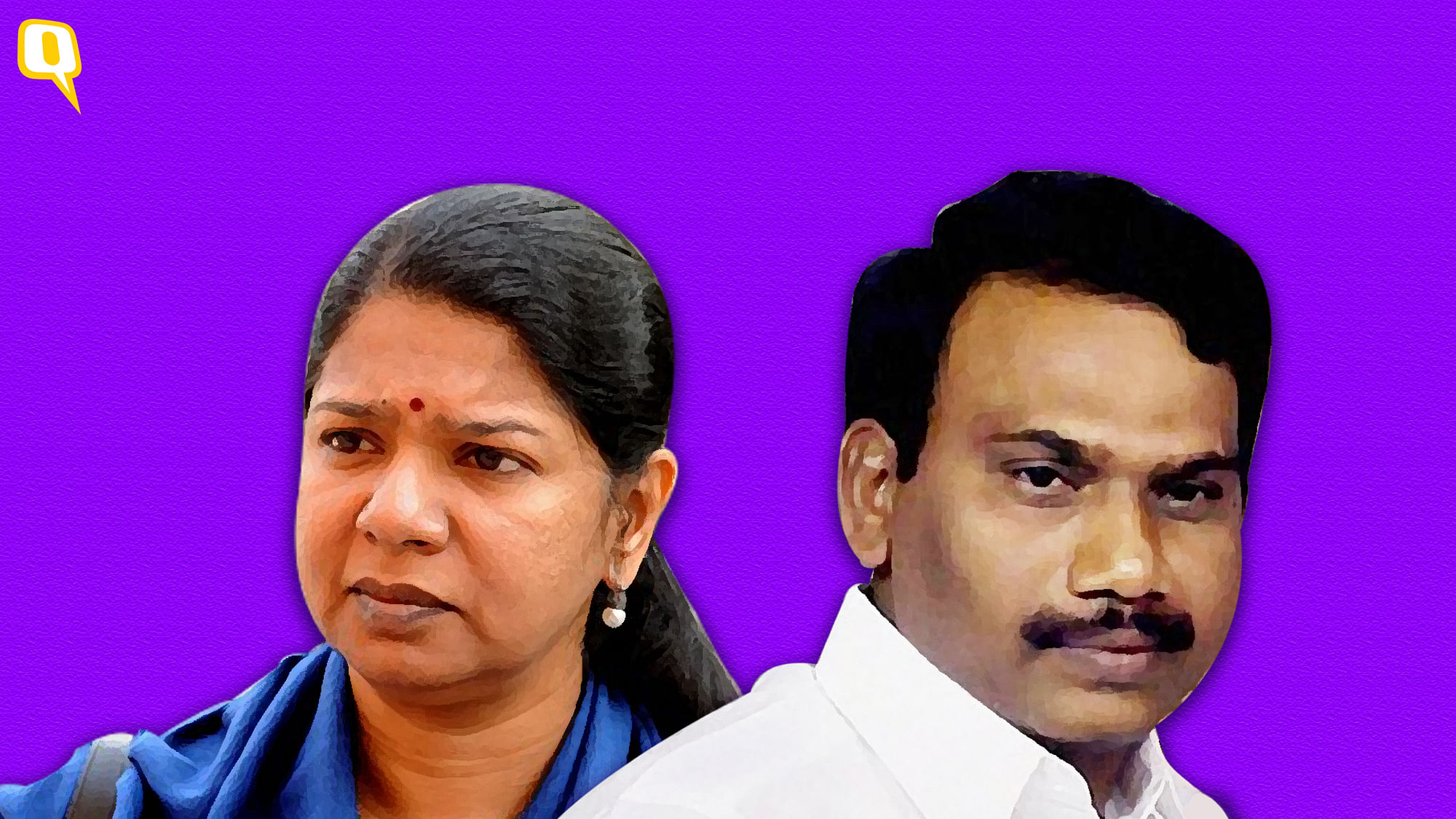 Kanimozhi and A Raja, the key accused in the 2G spectrum case.