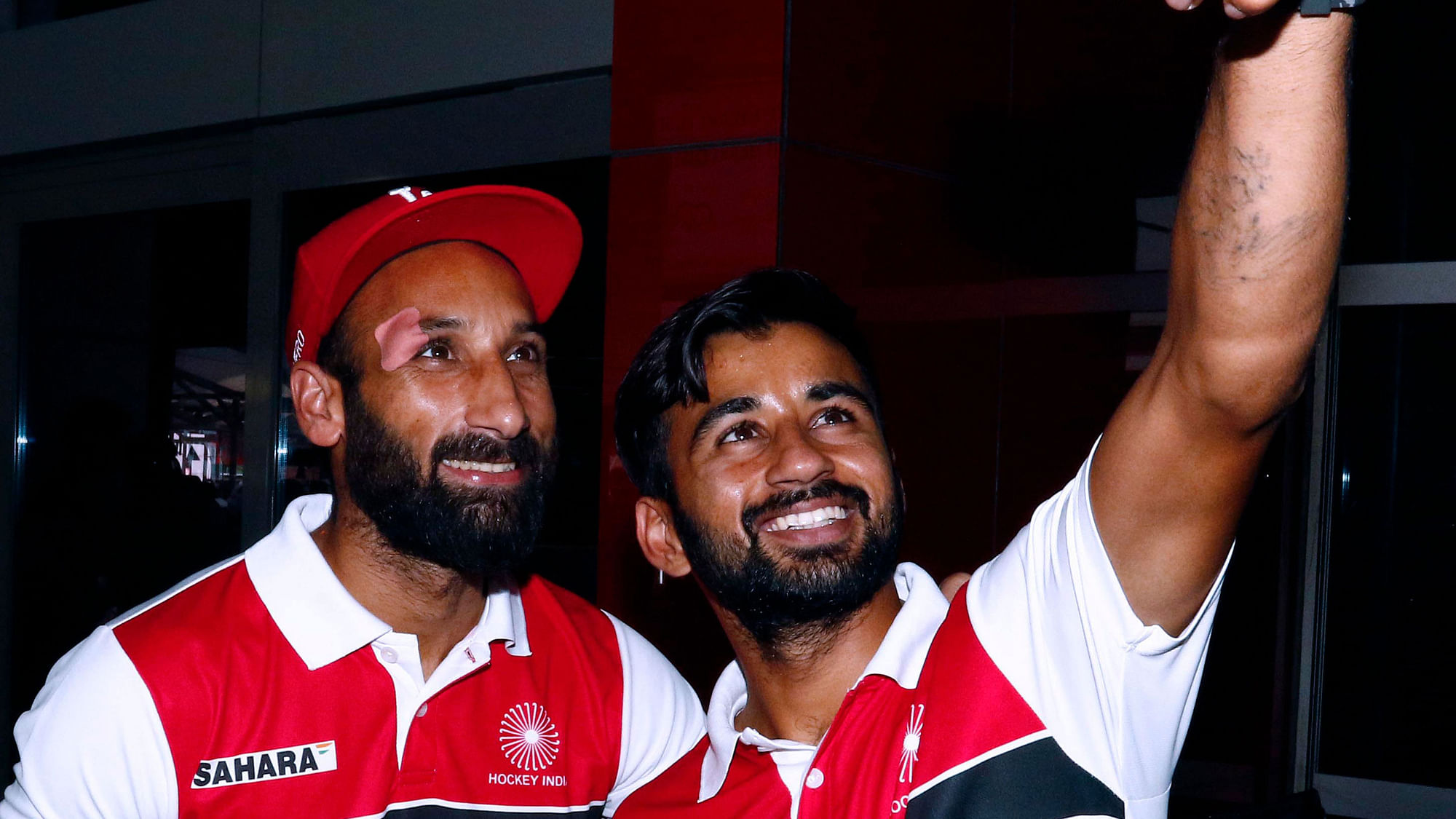 Sardar Singh and Manpreet Singh return home after winning the 2017 Asia Cup.