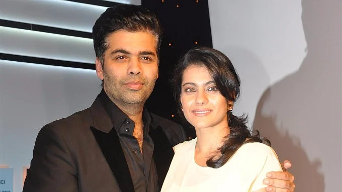 Kaan Johar with Kajol in happier times.