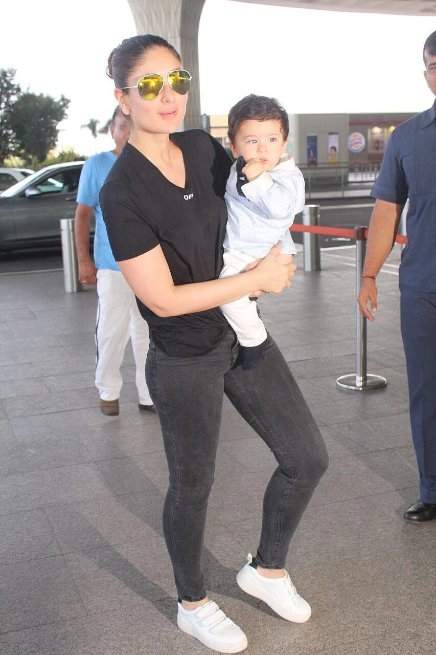 Looks like Taimur is happy to be in the limelight. 