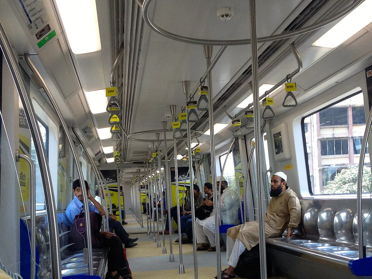 Metro in Mumbai. 