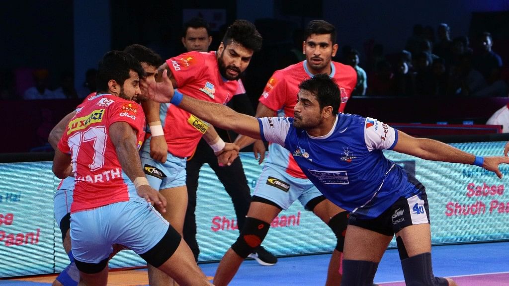 It was Jaipur Pink Panthers’ Navneet Gautam’s last match in Pro Kabaddi League and it ended on a sour note.