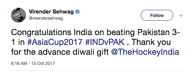 Dear Sachin, Must We Support Indian Hockey Only When We Beat Pak?