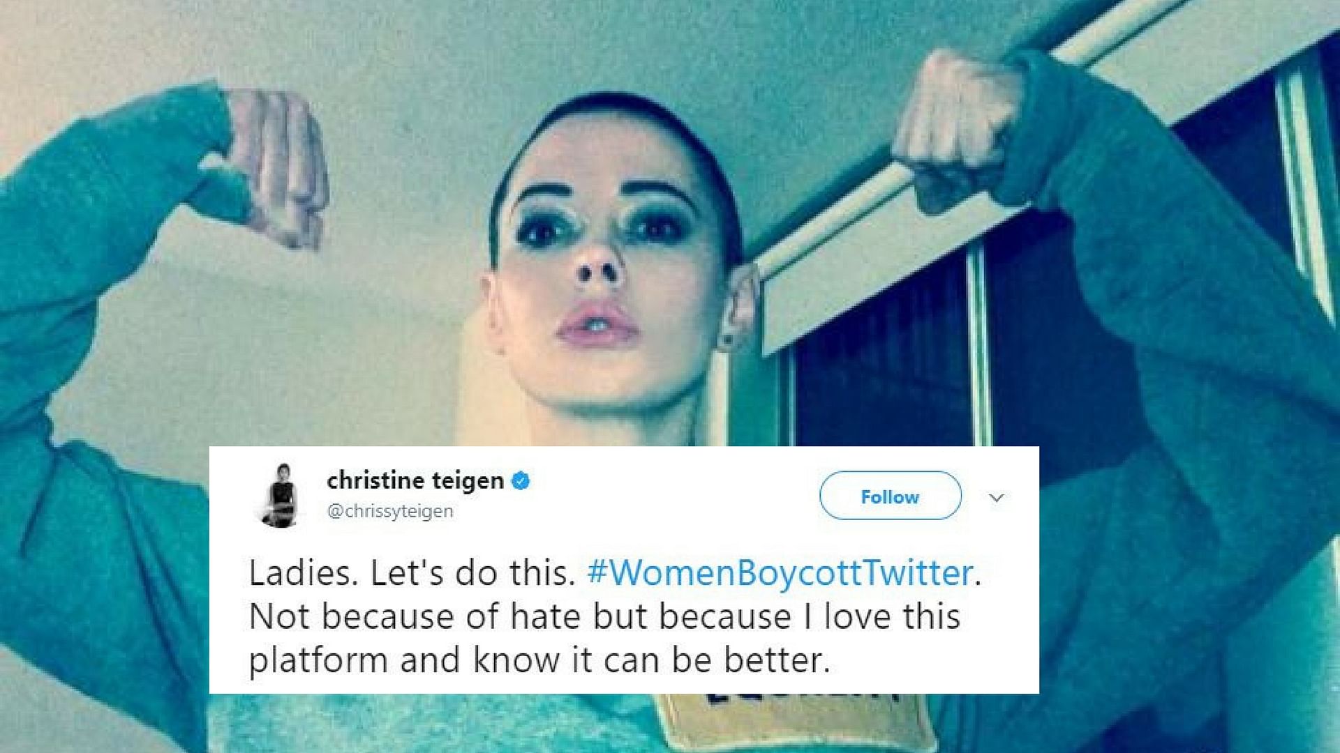Rose McGowan, whose account was suspended after she spoke out against both Harvey Weinstein and Ben Affleck, provoking the boycott.
